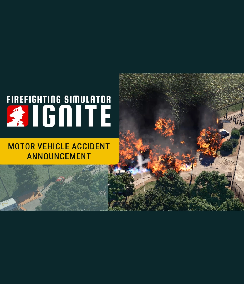 Firefighting Simulator: Ignite - Motor Vehicle Accident Expansion | Announcement Trailer