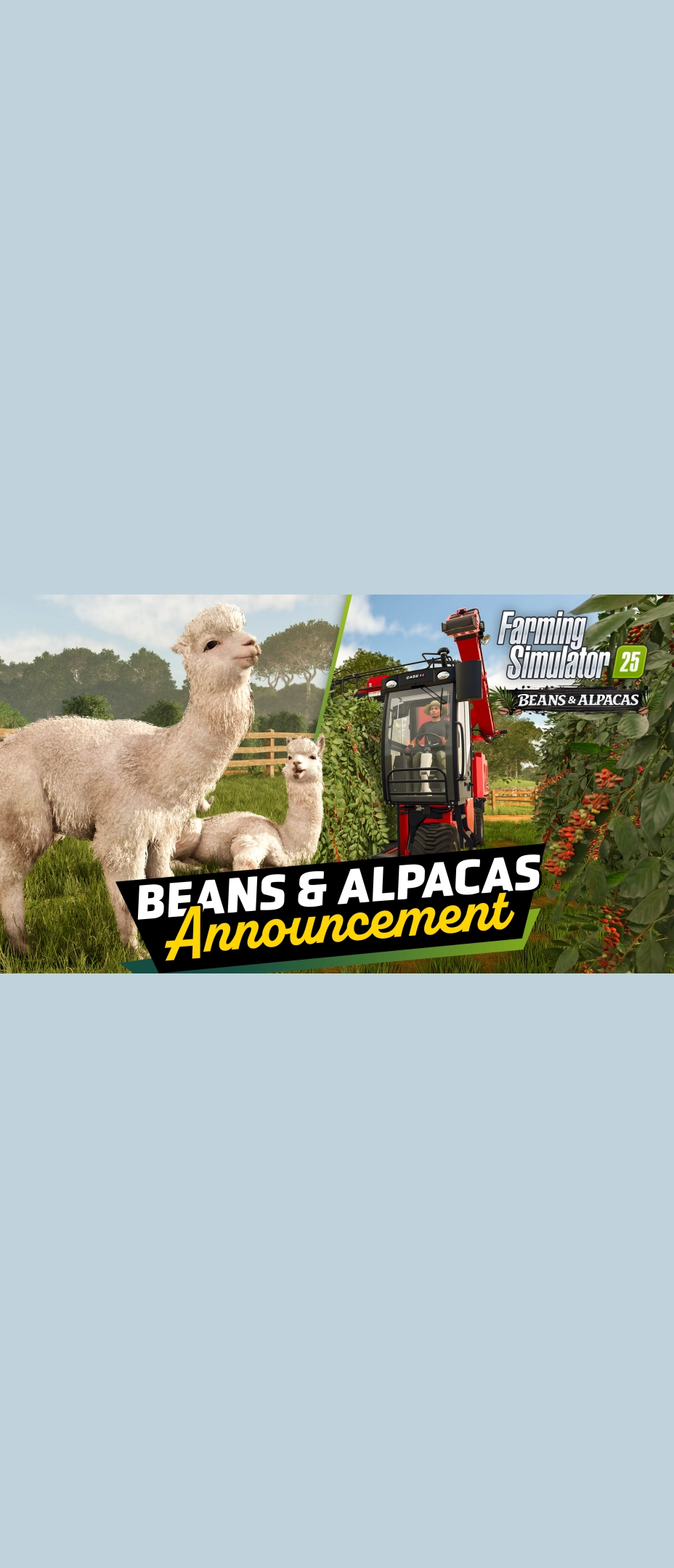 Landwirtschafts-Simulator 25 - Beans & Alpacas: Announcement Trailer [GER]