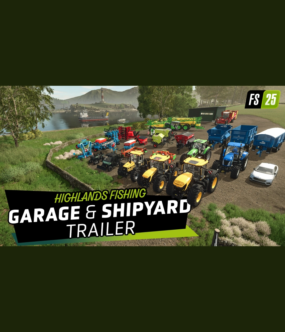 Landwirtschafts-Simulator 25: Highlands Fishing - Garage & Shipyard Trailer